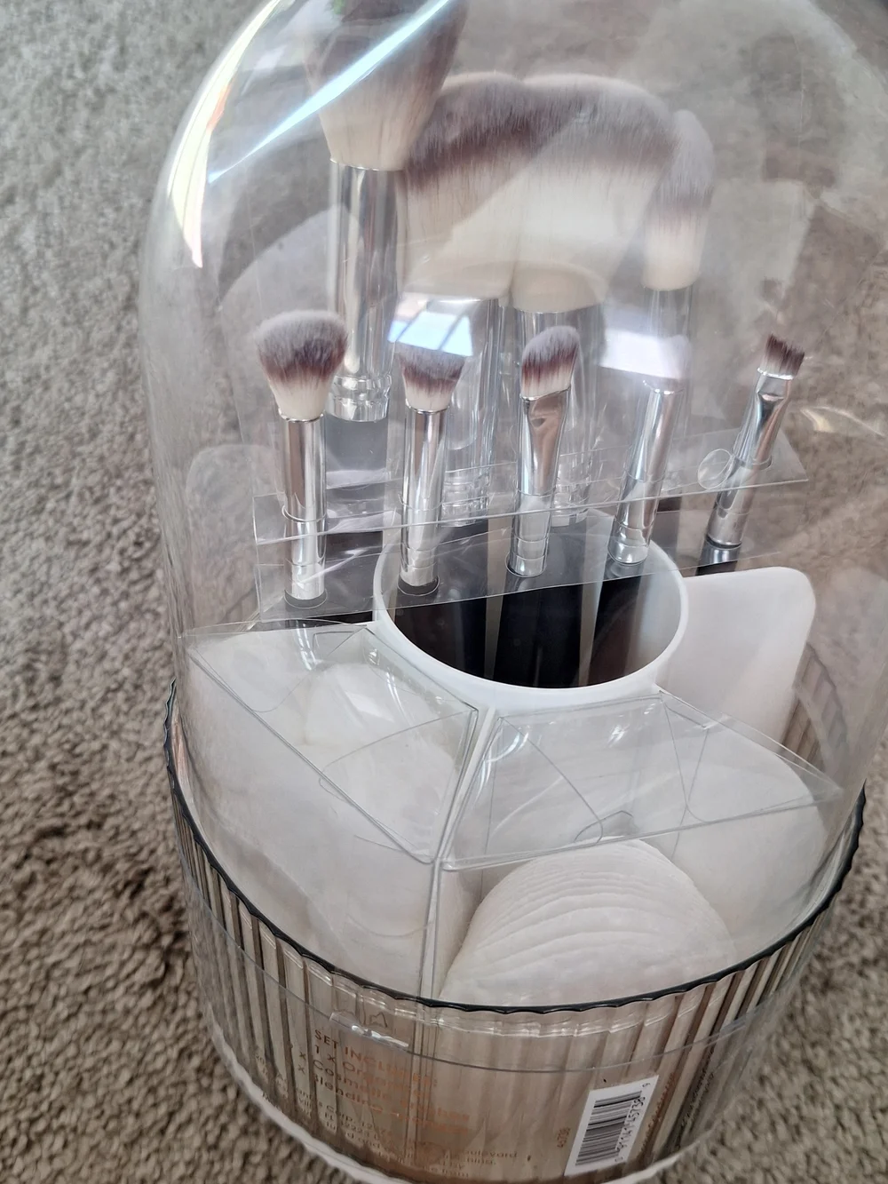 Macbeth Collection Brush Organizer Set W/9 Cosmetic Brushes & 3 Blending Sponges